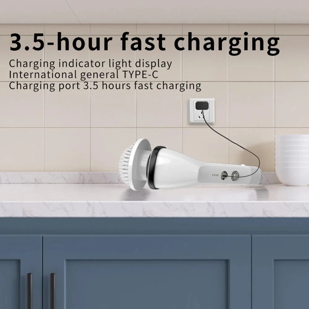 S1 Multifunction Household Wireless Electric Cleaning Brush with Detachable Handle - 4