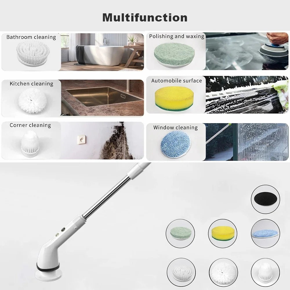 S1 Multifunction Household Wireless Electric Cleaning Brush with Detachable Handle - 7