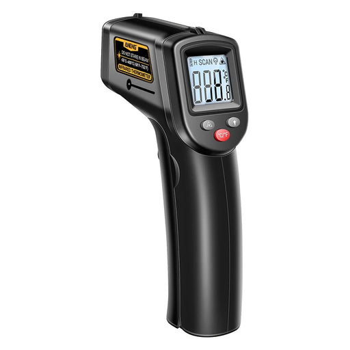 ANENG TH201 Handheld Thermometer LCD Digital IR Laser Sensor Temperature Tester - Black - 1