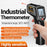 ANENG TH201 Handheld Thermometer LCD Digital IR Laser Sensor Temperature Tester - Black - 4