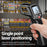 ANENG TH201 Handheld Thermometer LCD Digital IR Laser Sensor Temperature Tester - Black - 5