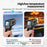 ANENG TH201 Handheld Thermometer LCD Digital IR Laser Sensor Temperature Tester - Black - 7