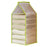 6-Shelf Hanging Wardrobe Organizer for Clothes PVC Hanging Storage Organizer - Green - 1