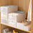 Size L Storage Box Oxford Cloth Foldable Clothes Organizer with Clear Window - Beige - 3