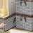JJTZ 40 x 27 x 21cm Folding Cloth Organizer Pattern Design Washable Storage Box with PP Board - Black - 3