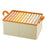 JJTZ 40 x 27 x 21cm Cloth Storage Box with Two Handles Cationic PP Board Closet Organizer - Beige - 1