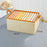 JJTZ 40 x 27 x 21cm Cloth Storage Box with Two Handles Cationic PP Board Closet Organizer - Beige - 6