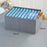 JJTZ 50 x 30 x 26cm Cationic PP Board Cloth Organizer Closet Storage Box with Handles - Grey - 6