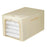 53L Oxford Cloth Steel Frame Storage Box Closet Organizer with Clear Window - Khaki - 1