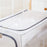 31L Closet Clothes Storage Box Transparent PVC Metal Frame Storage Bag Organizer - Grey - 6