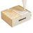 14 Cells Oxford Cloth Organizer Bin Closet Drawer Underwear Socks Storage Box - Beige - 1