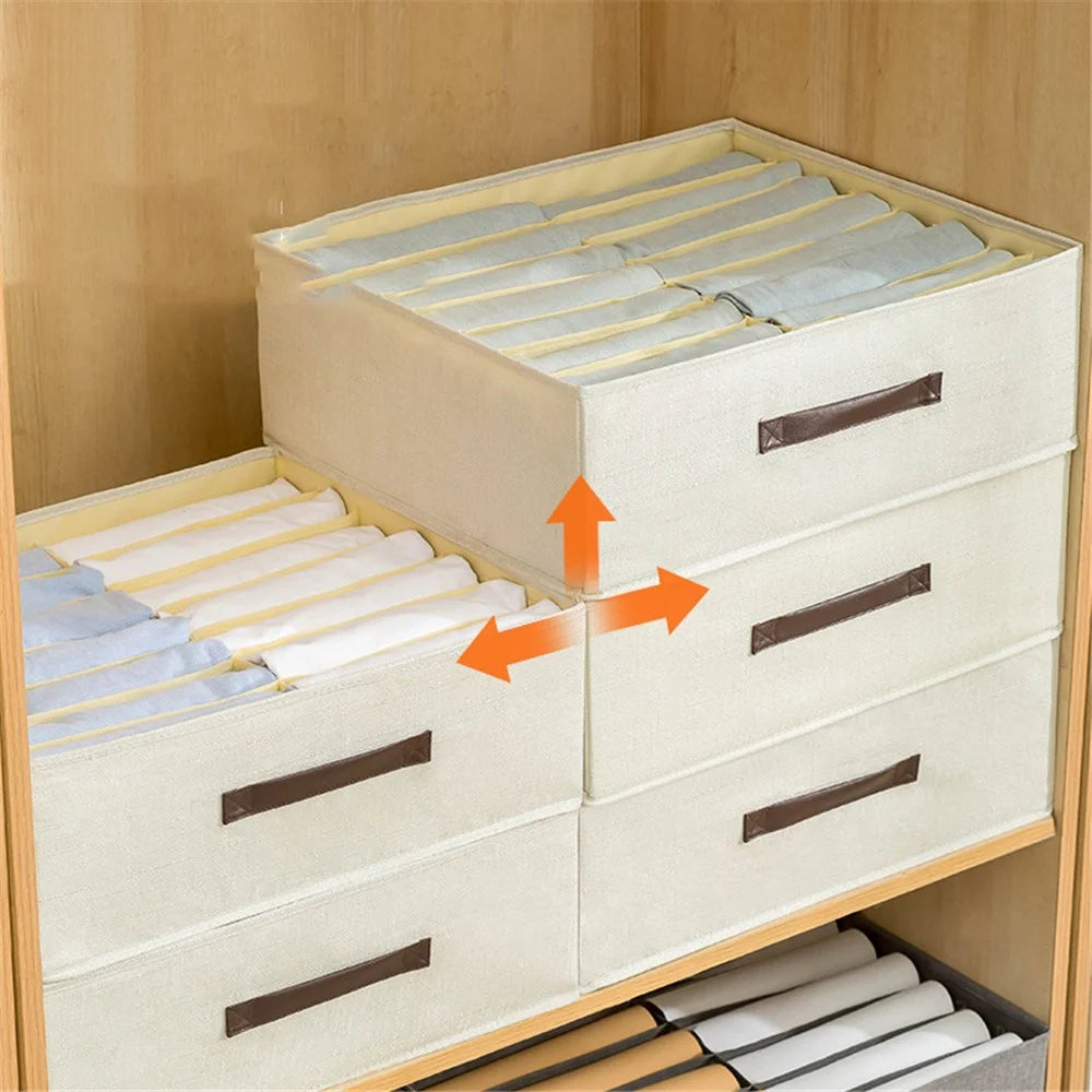 16 Cells Home Wardrobe Drawer Storage Box Oxford Cloth Organizer for Underwear Socks - Grey - 2