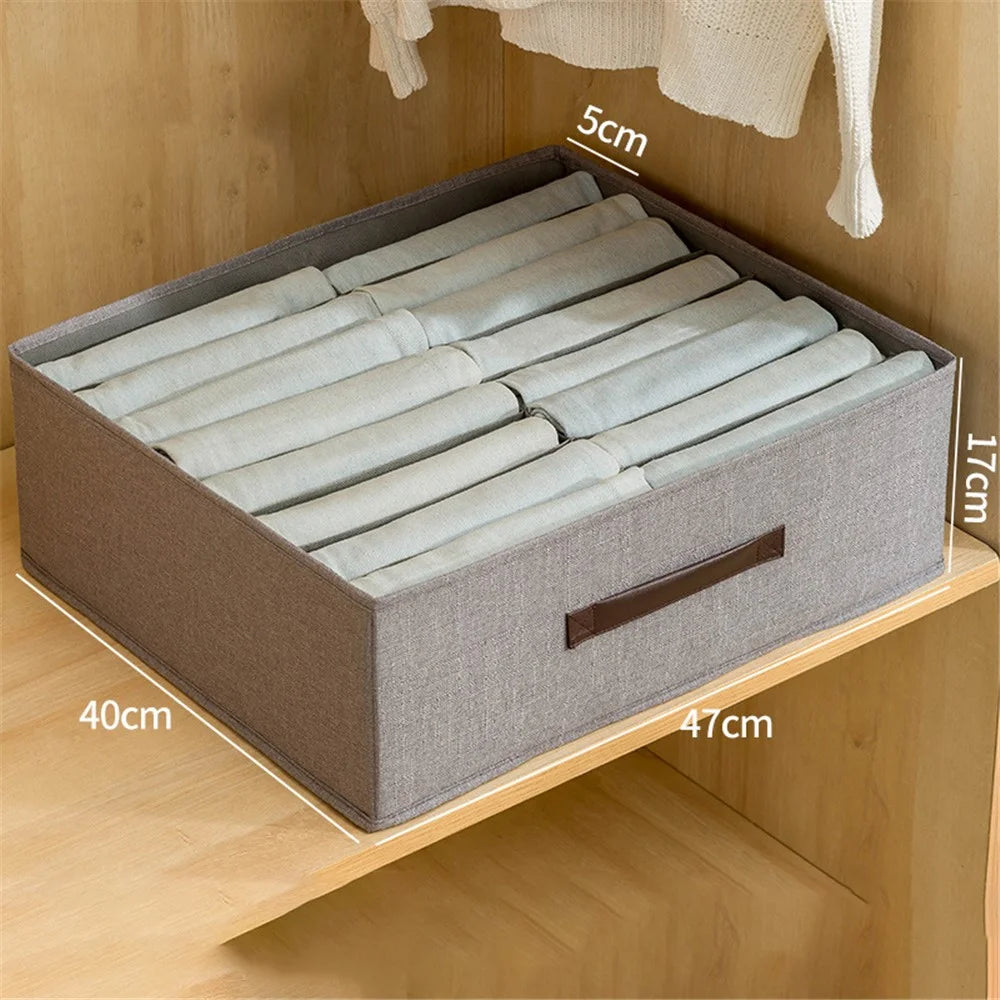 16 Cells Home Wardrobe Drawer Storage Box Oxford Cloth Organizer for Underwear Socks - Grey - 4