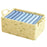 JJTZ 30 x 24 x 17cm Daisy Pattern Folding Clothes Storage Box Closet Organizer Bin - Yellow - 1