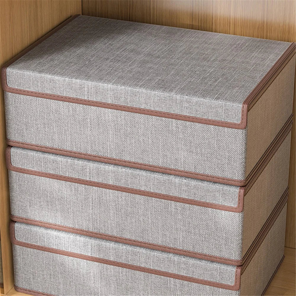 JJTZ 32 x 26 x 12cm Drawer Style 13 Grids Storage Box for Underwear Socks Organizer with Lid - Dark Grey - 4