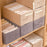 30L Imitation Linen Storage Box Washable Foldable Wardrobe Organizer - Grey - 6
