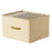 42L Collapsible Washable Storage Box Imitation Linen Organizer for Clothes Bedding - Beige - 1