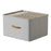 Size M Storage Box Drawer Organizer with Handle for Wardrobe Closet Clothes - Grey - 1