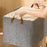 Home 26L Organizer Bag Foldable Metal+Cloth Storage Box for Clothes, Blankets - Grey - 2