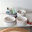 Woven Cotton Rope Storage Basket Desktop Storage Holder with Pompom Tassel - Grey Pompom - 5