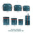 SUZY CG452 Travel Organizer Bag 7-Piece Set Clothes Storage Organizer Bag - Army Green - 5
