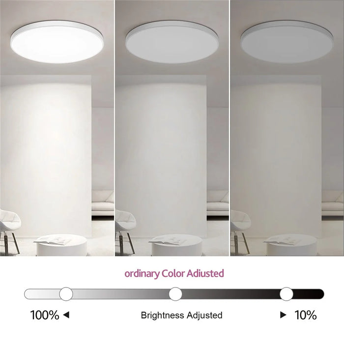 LED Ceiling Light Adjustable 48W EU Plug Smart Night Light Lamp for Living Bed Dining Room House - EU Plug - 4