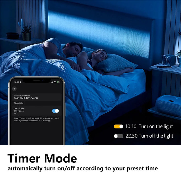 LED Ceiling Light Adjustable 48W EU Plug Smart Night Light Lamp for Living Bed Dining Room House - EU Plug - 7