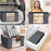 60L 55x35x32CM Clear Window Clothes Organizer Non-woven Storage Bag for Sweaters, Blankets - 7