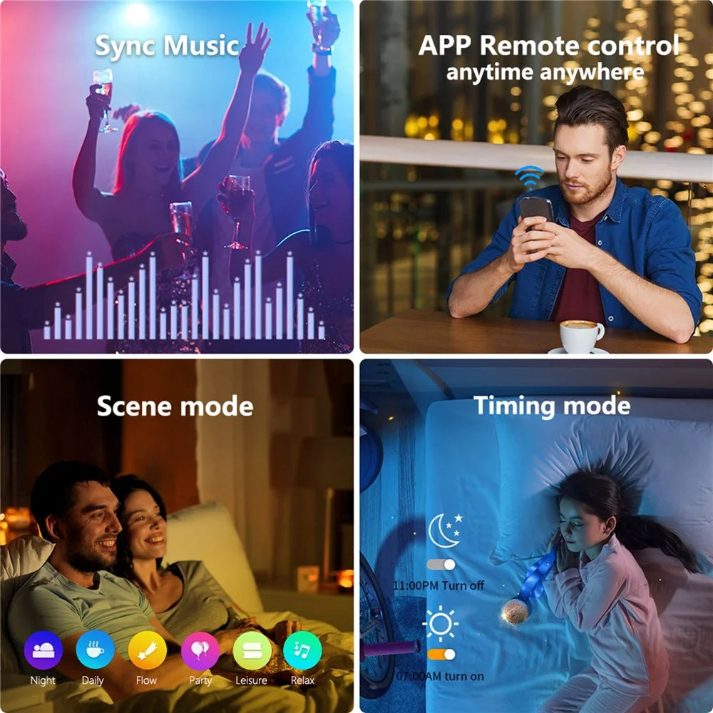ZJ-WCLD-HC-RGB-CCT-S 30W Ultra-Thin Smart WiFi Bluetooth-compatible RGBCW Ceiling Light with Remote Control - 5