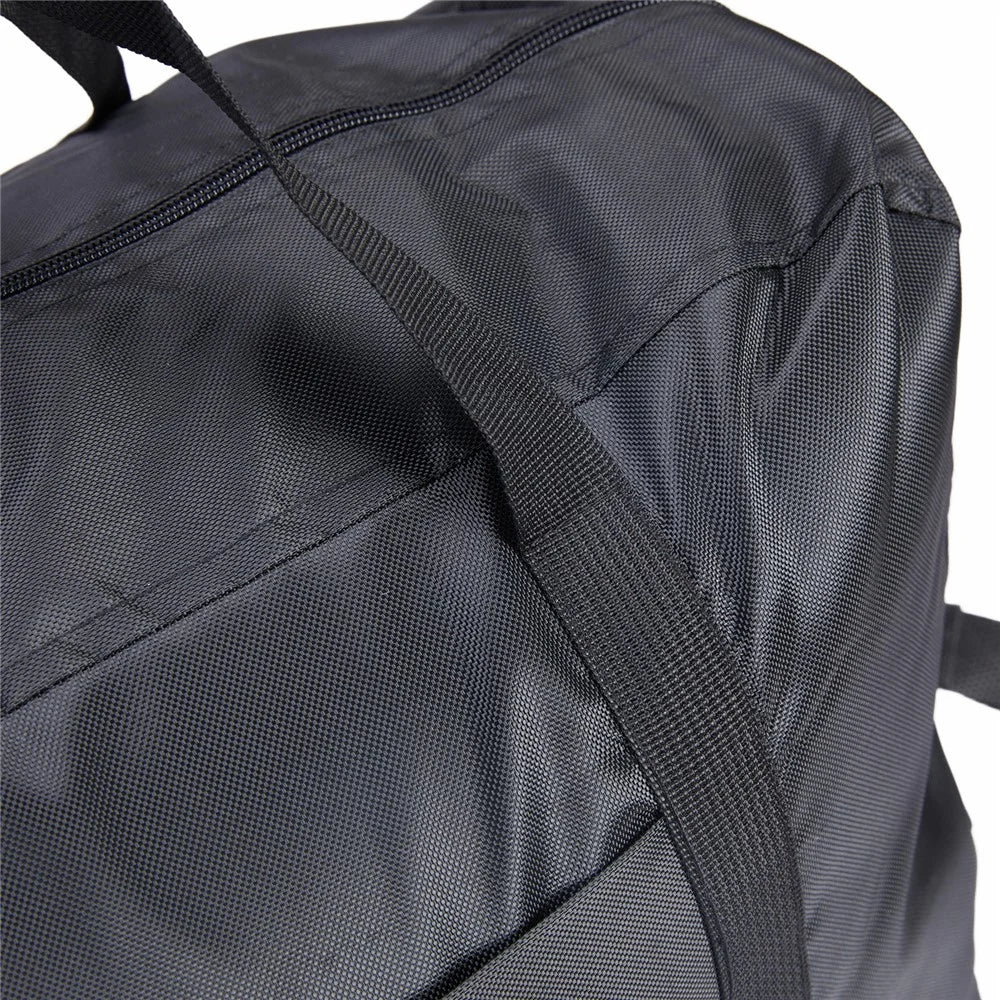 Foldable Waterproof 600D Oxford Cloth Travel Duffle Bag Large Handbag Crossbody Bag - Black - 6
