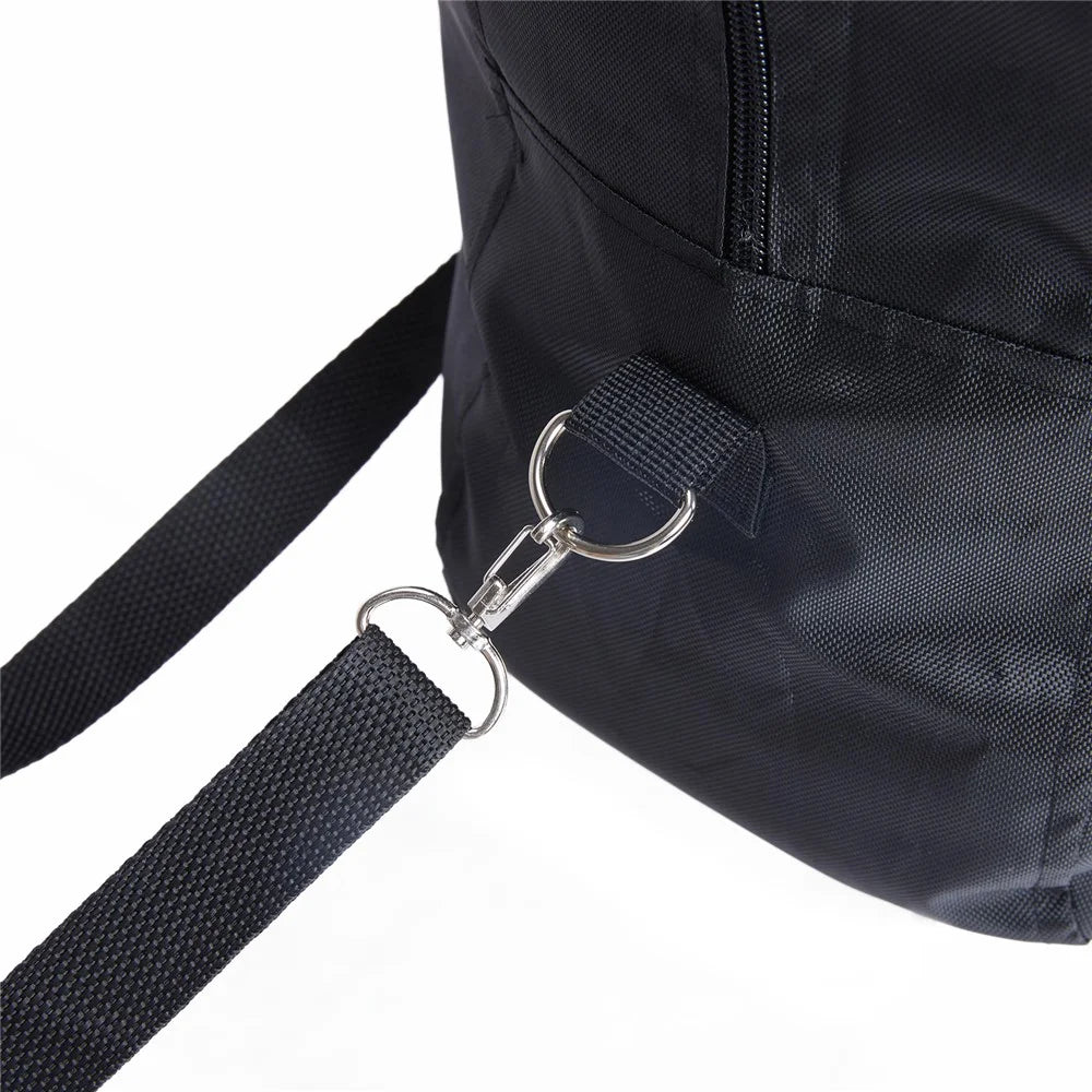 Foldable Waterproof 600D Oxford Cloth Travel Duffle Bag Large Handbag Crossbody Bag - Black - 7