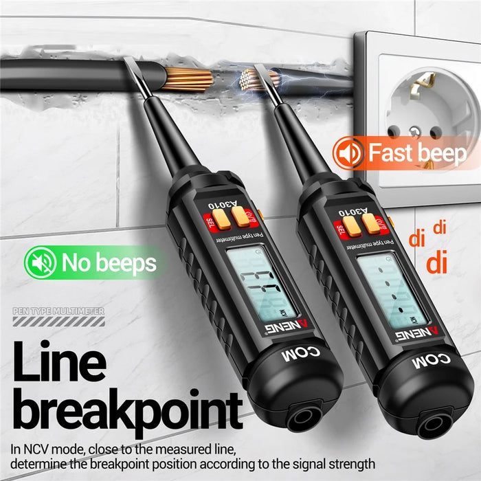 ANENG A3010 2-in-1 Digital Multimeter Test Pen Cable Breakpoint Tester DC / AC Voltage Capacitance Meter - 7