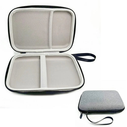 Neck-mounted LED Reading Light Storage Bag EVA+Nylon Case Travel Organizer Handbag - 1
