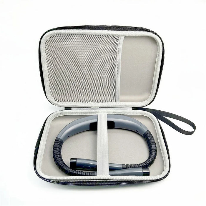 Neck-mounted LED Reading Light Storage Bag EVA+Nylon Case Travel Organizer Handbag - 5