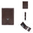 BAELLERRY K9313-K9314 Leather RFID Blocking Card Bag Card Storage Case Coin Purse - Coffee - 1