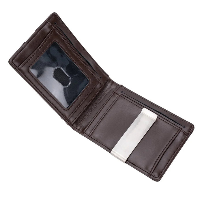 BAELLERRY K9313-K9314 Leather RFID Blocking Card Bag Card Storage Case Coin Purse - Coffee - 2
