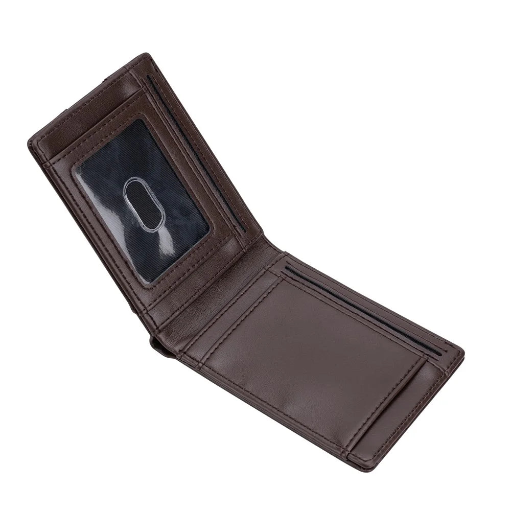 BAELLERRY K9315-K9316 Leather Wallet RFID Blocking Credit Card Holder Multi Card Case - Coffee - 2