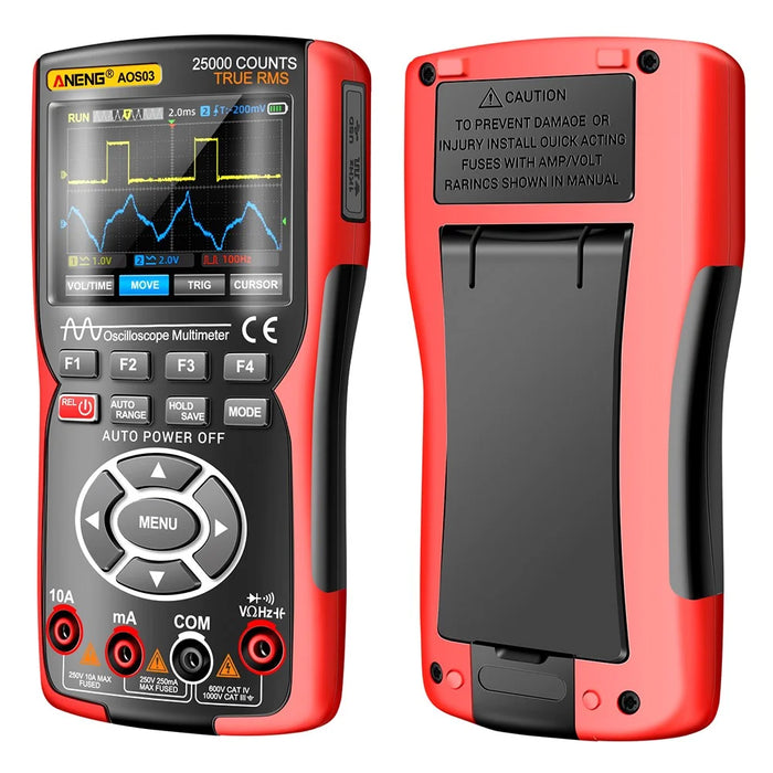ANENG AOS03 Digital Oscilloscope Multimeter Signal Generator Waveform Output Handheld Multimeter - 1