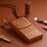 For Apple Vision Pro Battery Protection Organizer Case PU Leather Shoulder Bag - 6
