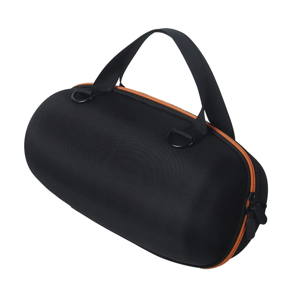 For JBL Xtreme 4 Bluetooth-compatible Speaker Storage Bag Oxford Cloth+ EVA Protective Case - Black  /  Orange - 7