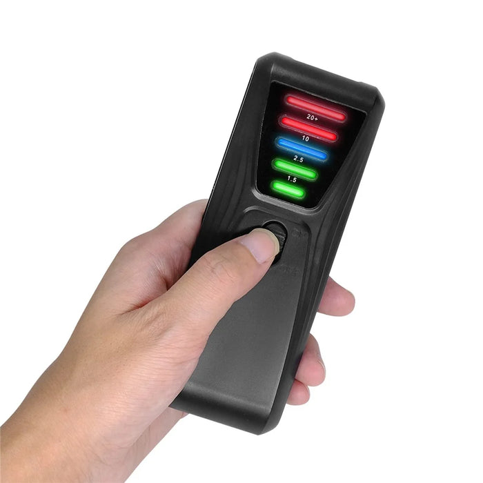 FS-2 Electric Magnetic Field Radiation Tester Portable 5 LED EMF Meter Detector - Black - 4