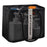 Bath Shampoo Organizer Handbag Polyester Fiber Mesh Shower Tote Bag (Short Type) - Black - 1