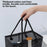 Bath Shampoo Organizer Handbag Polyester Fiber Mesh Shower Tote Bag (Short Type) - Black - 4