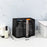 Bath Shampoo Organizer Handbag Polyester Fiber Mesh Shower Tote Bag (Short Type) - Black - 5