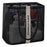 Polyester Fiber Mesh Shower Bag Tote Handbag Bath Shampoo Organizer (Long Type) - Black - 1