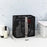 Polyester Fiber Mesh Shower Bag Tote Handbag Bath Shampoo Organizer (Long Type) - Black - 5
