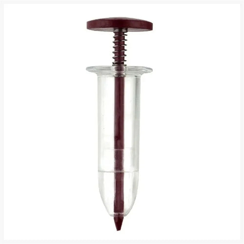 Seeds Dispenser Handheld Seed Planter Sowing Seeder Mini Hand Spreader, 10x3x3cm - Coffee - 1