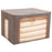 40x30x20cm 24L Folding Storage Box Zipper Lids Linen Cloth Bag with Clear View for Home, Dormitory - Grey - 1