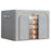 66L 50x40x33cm Clothes Storage Bins Folding Closet Organizers for Home - Single Window / Light Grey - 1