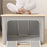 66L 50x40x33cm Clothes Storage Bins Folding Closet Organizers for Home - Single Window / Light Grey - 4